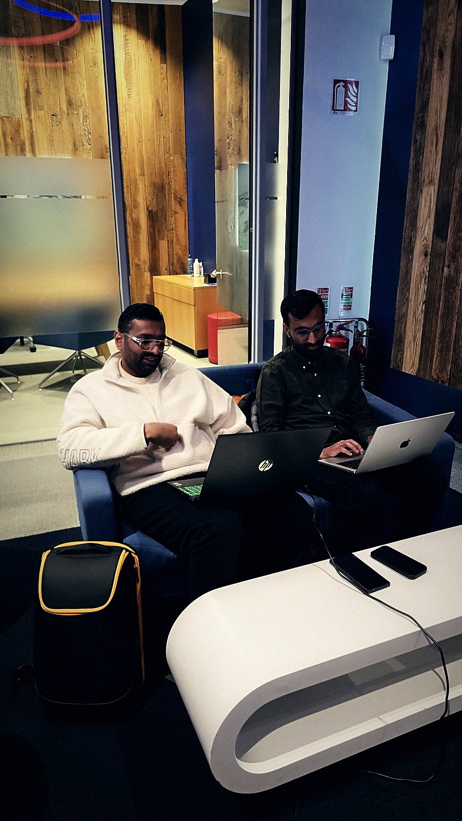 Two operators at work
