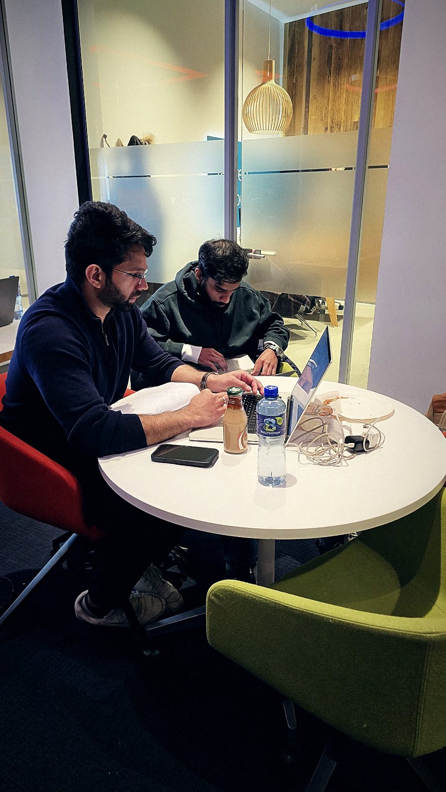 Working it through at the table