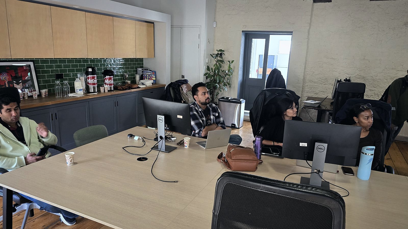 The Phorest office, mid-session