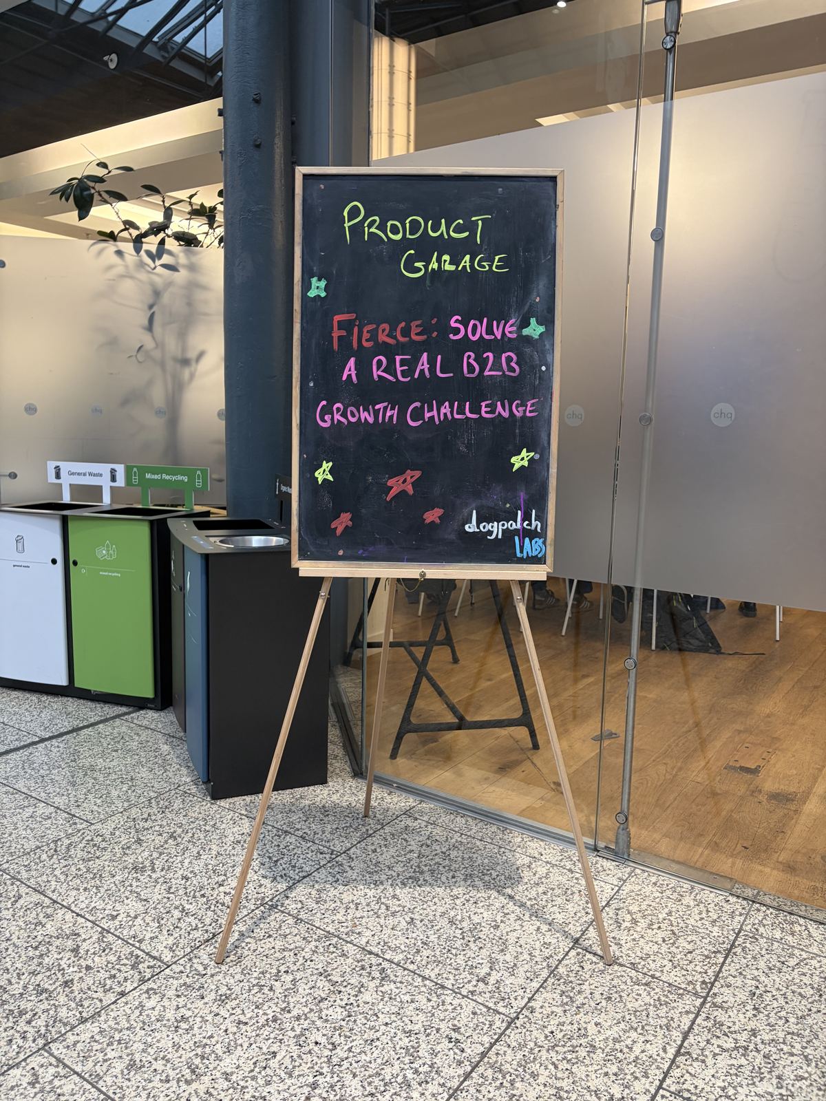 Chalkboard: Product Garage, Fierce: solve a real B2B growth challenge
