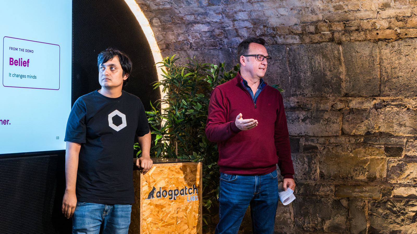 Two operators presenting at Dogpatch Labs